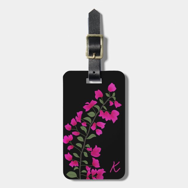 Etiqueta de equipaje personalizada de Bougainville (Frente Vertical)