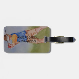 ETIQUETA DE EQUIPAJE PERSONALIZADA DE GOLF SWING