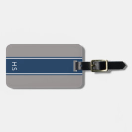 Etiqueta de equipaje personalizada de la Marina