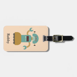 Etiqueta de equipaje personalizada de rollo retro