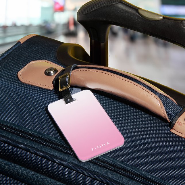 Etiqueta de equipaje personalizada Ombre de degrad (Subido por el creador)