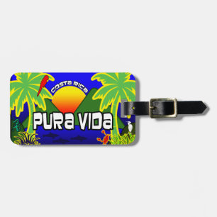 Etiqueta de equipaje personalizada Pura Vida
