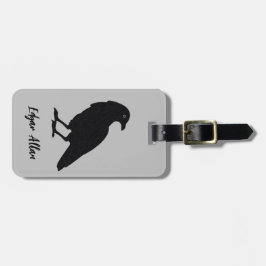 Etiqueta de equipaje personalizada Silver y Black 