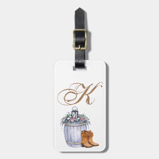 Etiqueta de equipaje personalizada Summer Country  (Frente Vertical)
