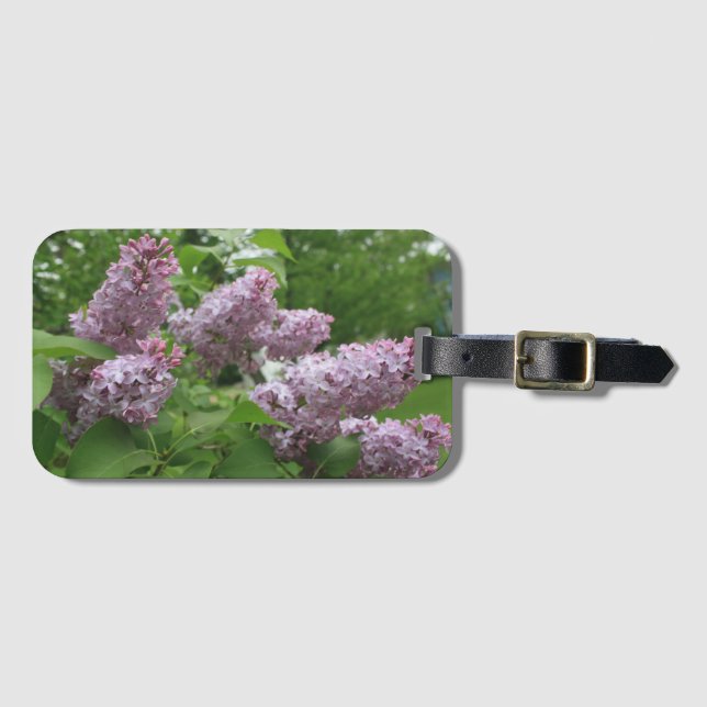 Etiqueta de equipaje Purple Lilac Bunch (Anverso horizontal)