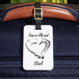 Etiqueta de equipaje Snowheart Bird