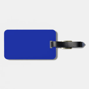 Etiqueta de equipajes azul negro y real
