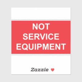 Etiqueta de equipo de no servicio