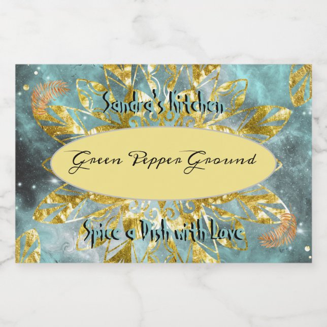 Etiqueta de especias para el Purpurina Jar (Etiqueta única)