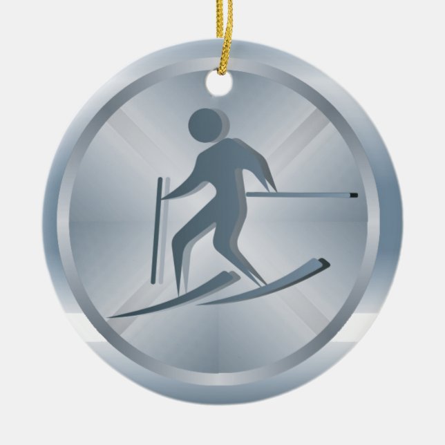 Etiqueta de esquí / Ornamento - SRF (Frente)