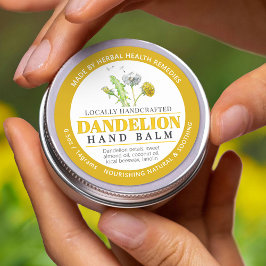 Etiqueta de estaño de salazón de flores de Dandeli