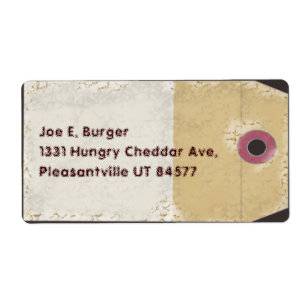 Etiqueta de estilo de paquete