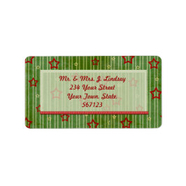 Etiqueta de estrellas de navidades