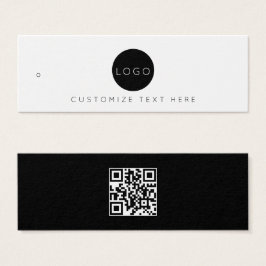 Etiqueta de etiqueta de código QR de logotipo come