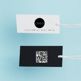 Etiqueta de etiqueta de código QR de logotipo come