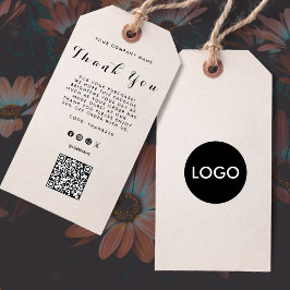 Etiqueta de etiqueta de código QR de logotipo come