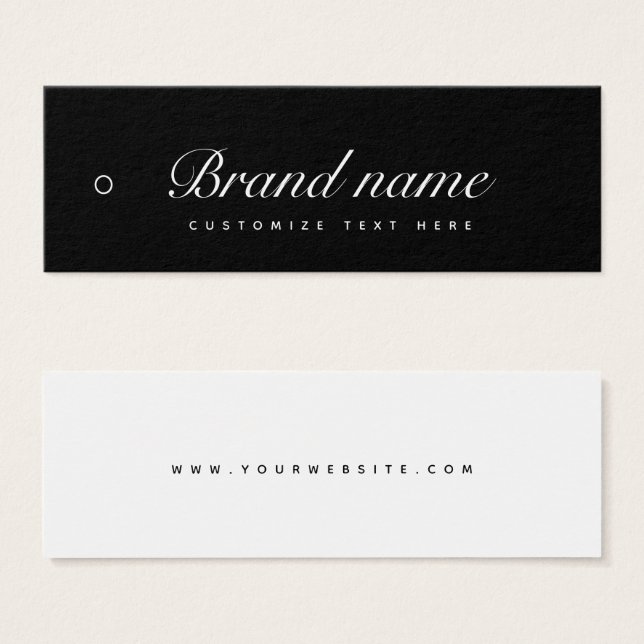 Etiqueta de etiqueta de negocio (Anverso y reverso)