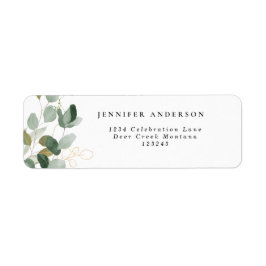 Etiqueta de Eucalyptus Greenery Succulent