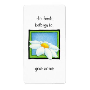 Etiqueta de ex libris Daisy 2