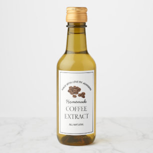 Etiqueta de extracción de café