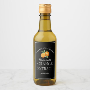 Etiqueta de extracción de naranja