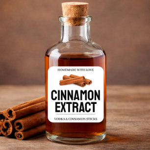 Etiqueta de extracto de canela personalizada CN101