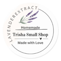 Etiqueta de extracto de lavanda de negocios person