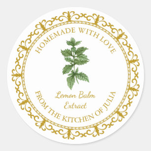 Etiqueta de extracto de limón casero de vintage