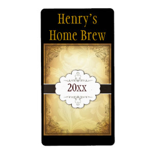 Etiqueta de Fancy Home Brew