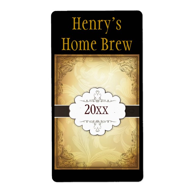 Etiqueta de Fancy Home Brew (Frente)