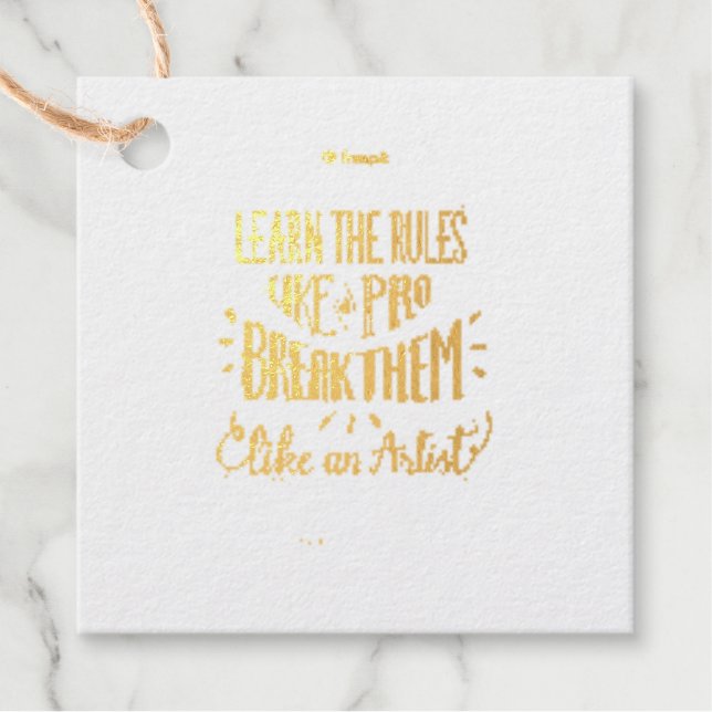 etiqueta de favor (Anverso)