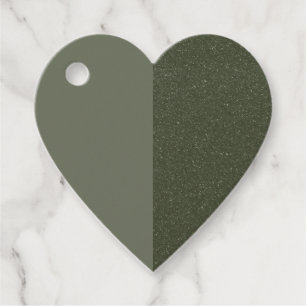 Etiqueta de Favor con Corazón Personalizado – Verd