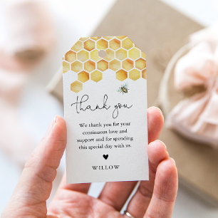 Etiqueta de favor de abeja de honeycomb de CALLA