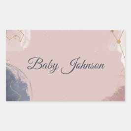 Etiqueta de Favor de Baby Shower Boho Celestial |