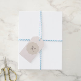 Etiqueta de Favor de Baby Shower con Lazo de Cinta