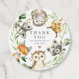 Etiqueta de Favor de Baby Shower de Animales del B