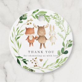 Etiqueta de Favor de Baby Shower de Animales del B