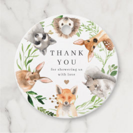Etiqueta de Favor de Baby Shower de Animales del B