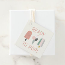 Etiqueta de Favor de Baby Shower de Helado a Punto