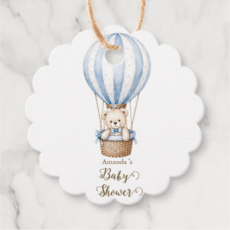 Etiqueta de favor de baby shower de osito 'Apenas 