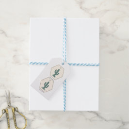 Etiqueta de Favor de Baby Shower de Vaquero Cactus