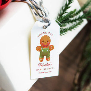 Etiqueta de Favor de Baby Shower del niño de Ginge