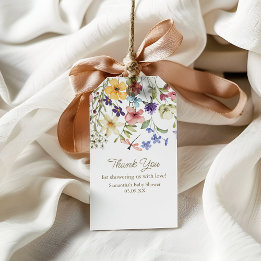 Etiqueta de Favor de Baby Shower Flor Silvestre Be