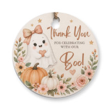 Etiqueta de Favor de Baby Shower Little Boo