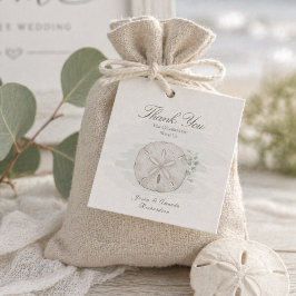 Etiqueta de Favor de Boda Costera Whispering Shore