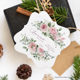 Etiqueta de Favor de Boda de Peonías "Love Sweet T