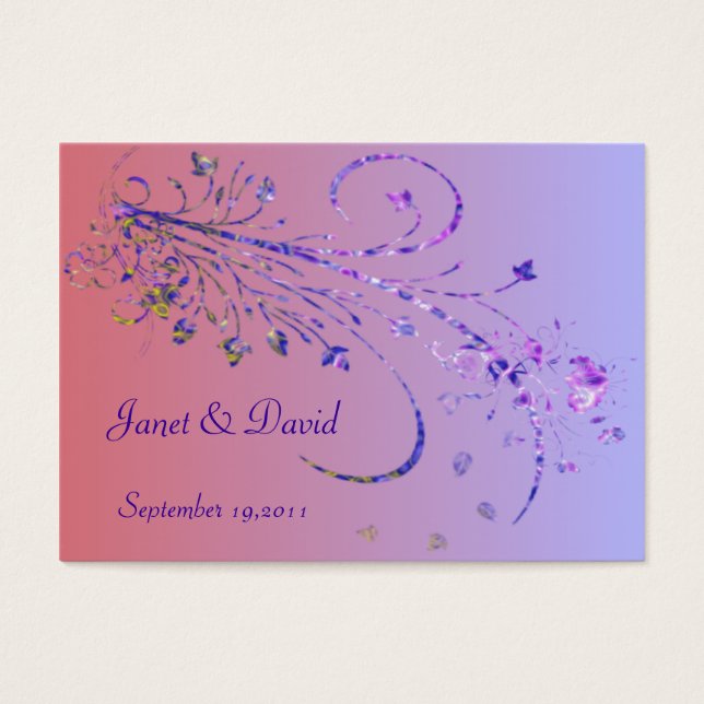 Etiqueta de favor de boda elegante (Frente)