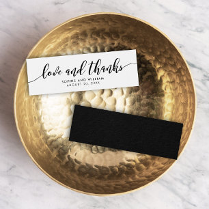 Etiqueta de Favor de Boda Relajante Escritura Amor