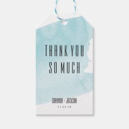 Etiqueta de Favor de Boda Turquesa de Agua