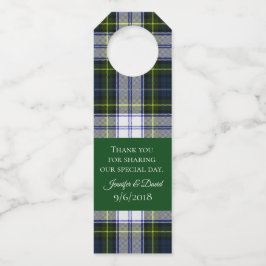 Etiqueta de Favor de Botella de Vino de Cuadro Gor